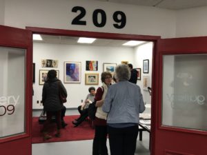 Janet Fox's art is in the new Gallery 209 at Artists & Makers Studios 2, in Rockville, MD.