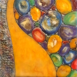 janet fox geodes along the way 2 encaustic mixed media