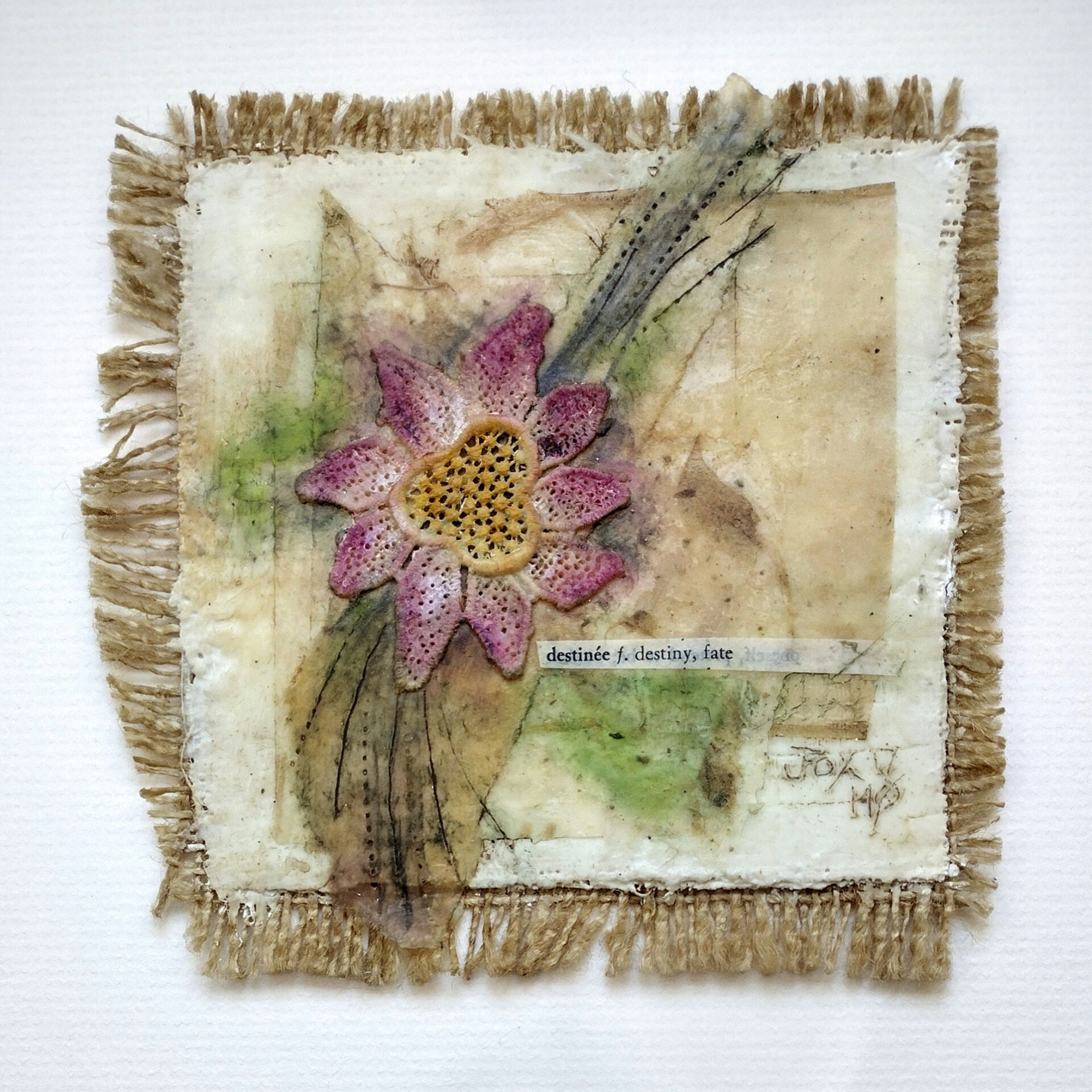 Janet-Fox-destinee-destiny-fate-encaustic-mixed-media